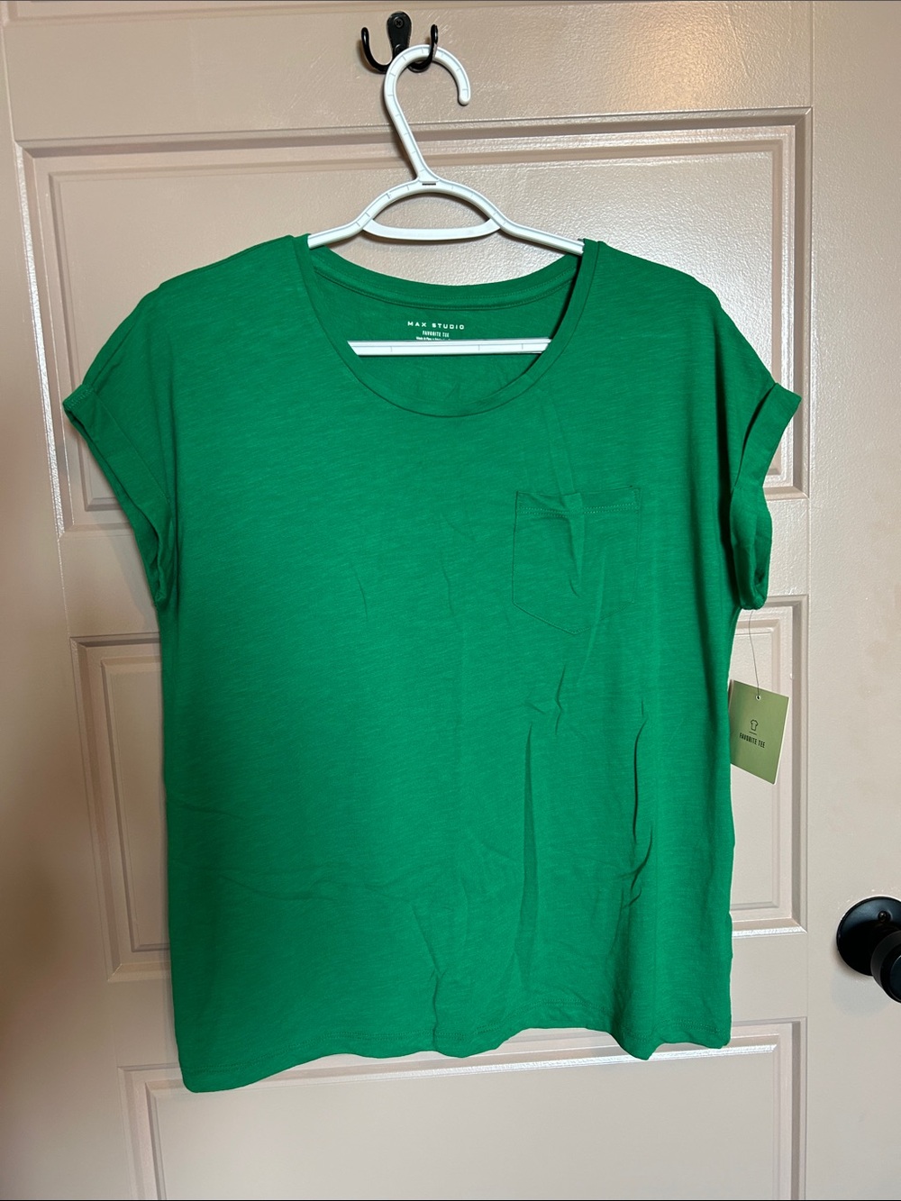 Favorite Tee Kelly Green Pocket Tee - Women's Short Sleeve